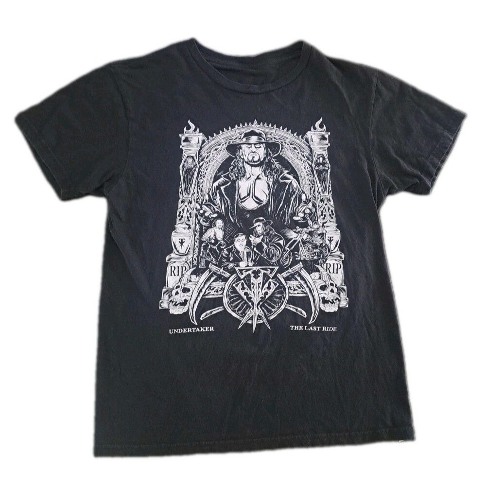 WWE The Undertaker T-Shirt Youth XL Last Ride Graphic Wrestling Tee Paul Bearer